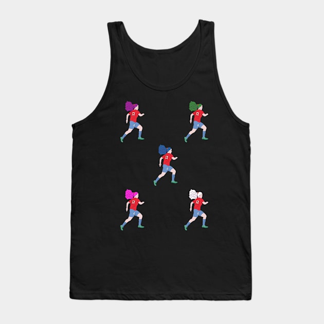 Running Soccer Player Football Tank Top by DiegoCarvalho